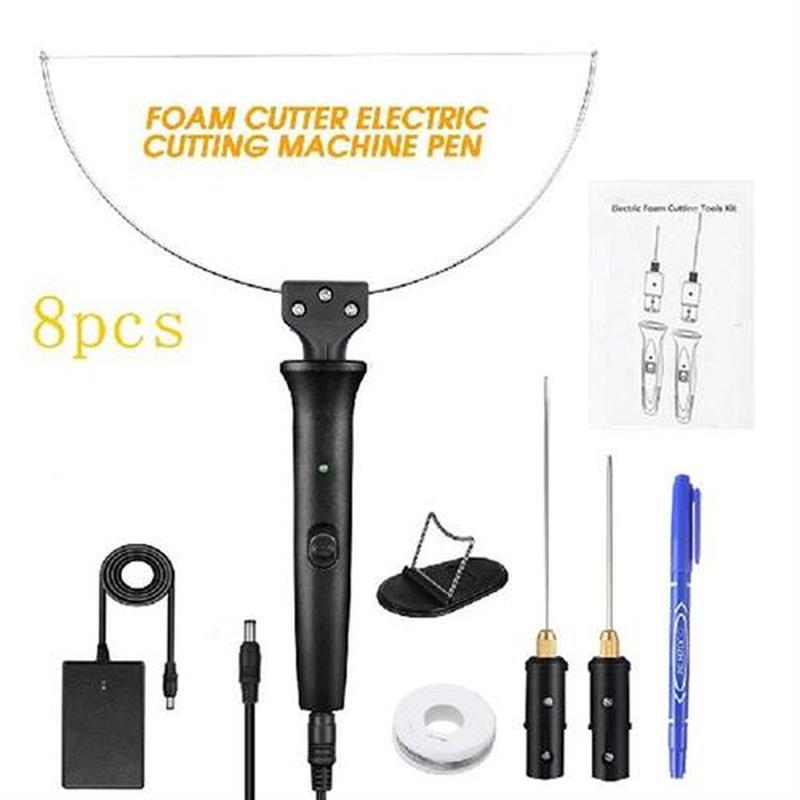 8pcs/set Electric Styrofoam Cutter Stainless Steel DIY