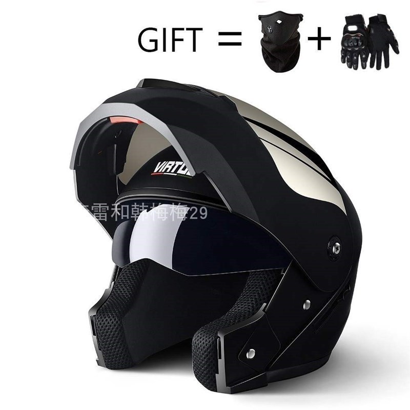 Modular Dual Lens Motorcycle Helmet Full Face Safe Helmets