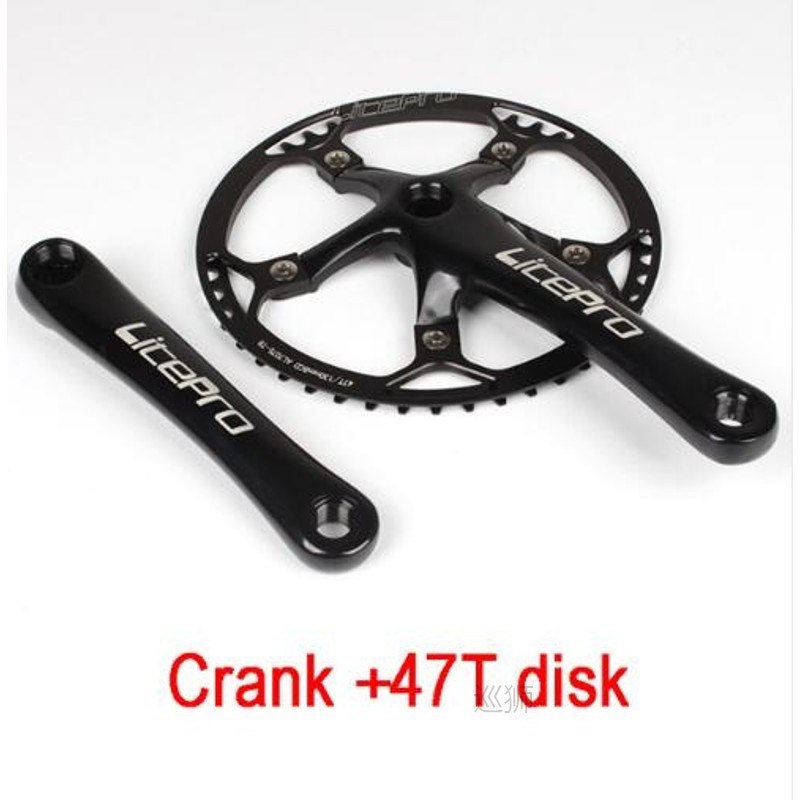 Litepro Bicycle Crankset Integrated Single Chainwheel Crank
