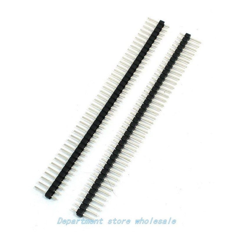 1x40 Pins Male 2.54 mm Pitch Single Row Pin Header Strip 10