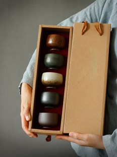 LW ceramic teacups set of 5 cups chinese kung fu cup sets dr