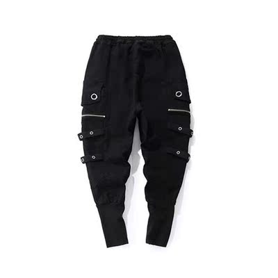 Fashion Drawstring casual men high quality Joggers black Swe