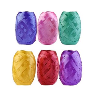 Pack Of 6 Balloon Ribbon Fastener Gift String Package Ribbon