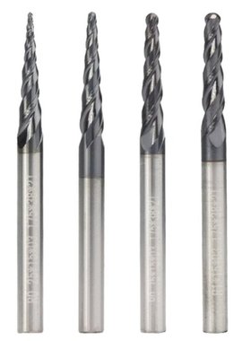 Tapered Ball Nose End Mill 3.175mm Shank Carbide Wood Engrav