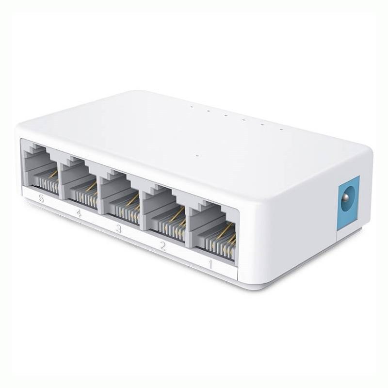 S105C Mini 5 Port 10/100Mbps LAN Hub Desktop Ethernet Netwo