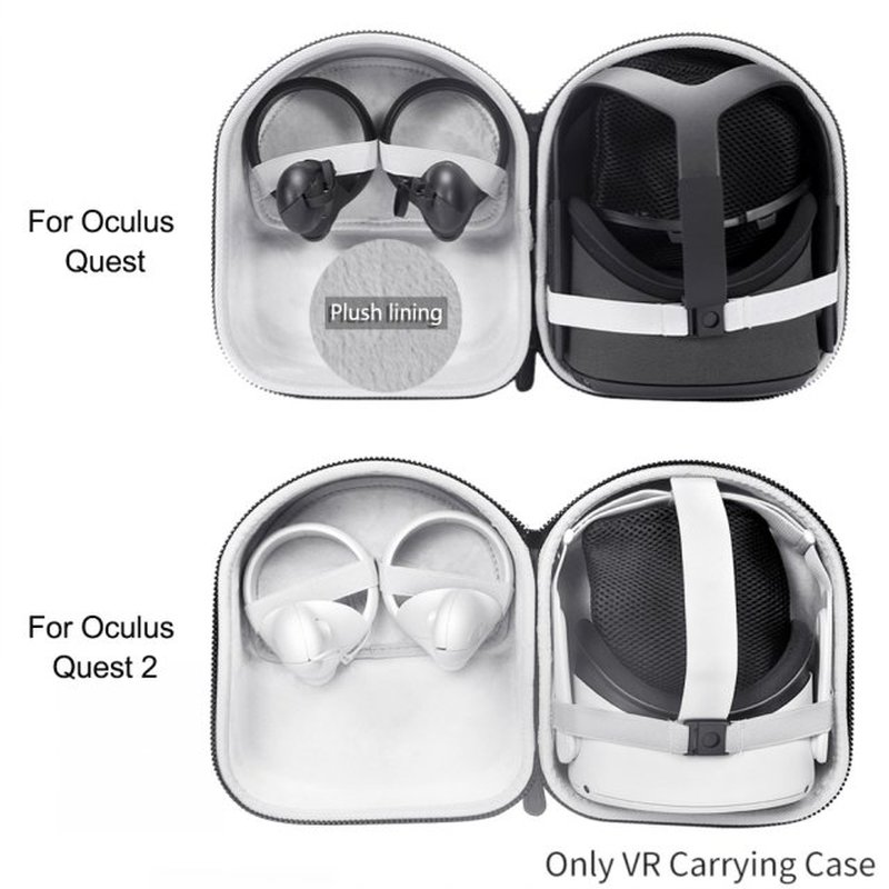 Gaming Zippered Portable Hard EVA VR Carrying Case Accessori