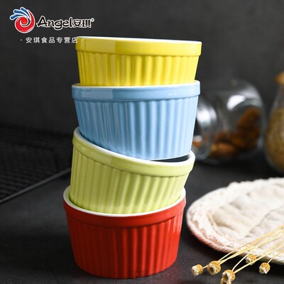 A hundred diamond souffle ceramic baking bowl oven, home rou