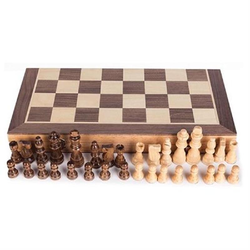 Portable Wooden Magnetics Chessboard Folding Board Chess