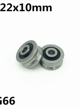 10pcs SG66 U groove bearing 6x22x10 mm double row sealed bal