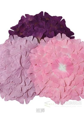 Purple Flowers Shape Table Mat Cascading Petals Placemat for