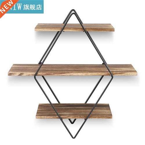 Rustic Wood Wall Shelves Vintage Style Floating Shelves Blac