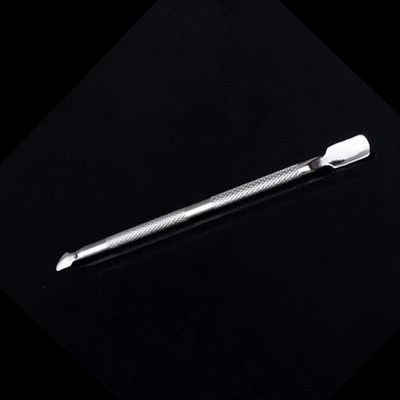 1 pc under nail cuticle or dirt Cuticle Nail Pusher Spoon Re
