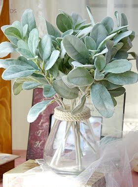 High Quality Tufted Leaf silk Artificial Leaves decoration p