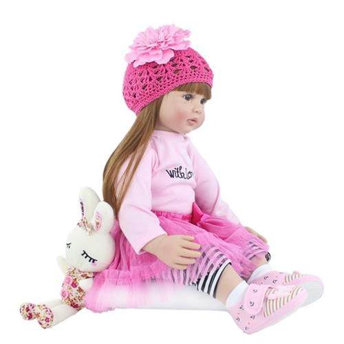 60cm Silicone Reborn Baby Doll Toy ic Vinyl Princess Toddler
