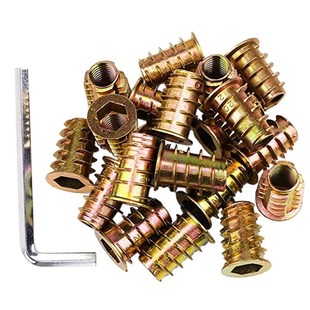 15mm 100Pcs Woo Furniture Threaded Nut Screw 4inch