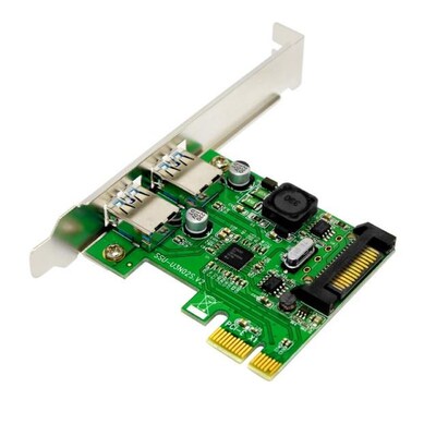 Super Speed 2 Port USB 3.0 PCI-E PCI Express Expansion Card