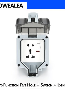 Weatherproof Socket IP66 Waterproof Socket Outdoor Wall Powe