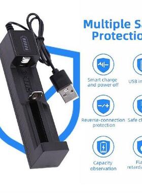 Universal 18650 Battery Charger Smart USB Chargering for