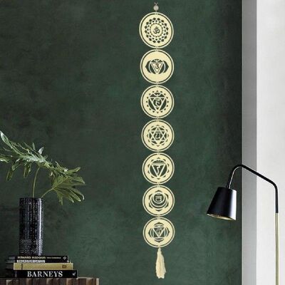 Wind Chime Chakra Healing Wall Art Decoration 7 Rings