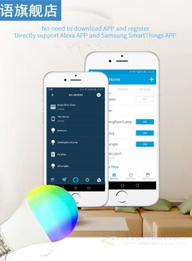 E27 Smart Control Lamp Colorful Changing Light Bulb Dimmable