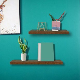 3 Pcs/Set Wood Floating Shelves Wall Hanging Shelf With Invi