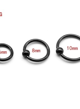 Black Captive Hoop   BCR Eyebrow Tragus Nose Nipple Ring Bar
