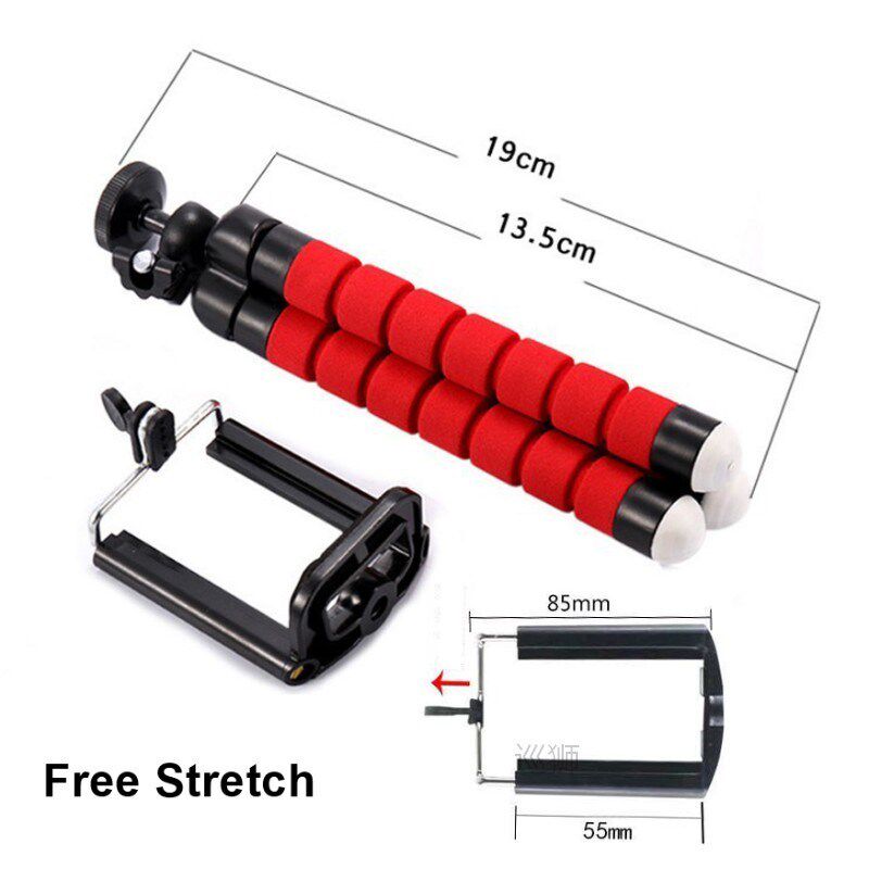 Sponge Octopus Phone Stand Holder Flexible Tripod Stand Brac