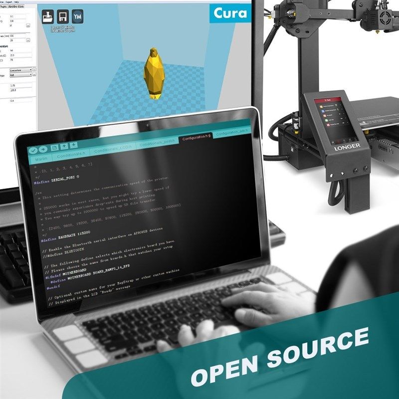 LK4 Pro Open Source 3D Printer 4.3” Full Color Touch S