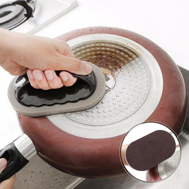 1PC Kitchen Sponge Brush Descaling Alumina Emery Sponge Clea