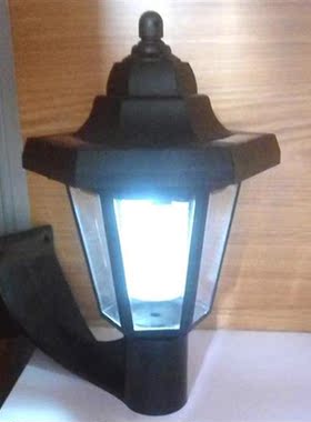 Solar LED Wall Lamp Waterproof Outdoor Fence Courtyards