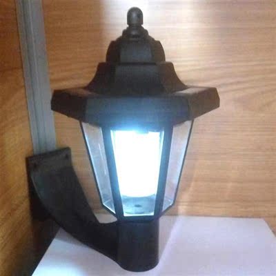 Solar LED Wall Lamp Waterproof Outdoor Fence Courtyards