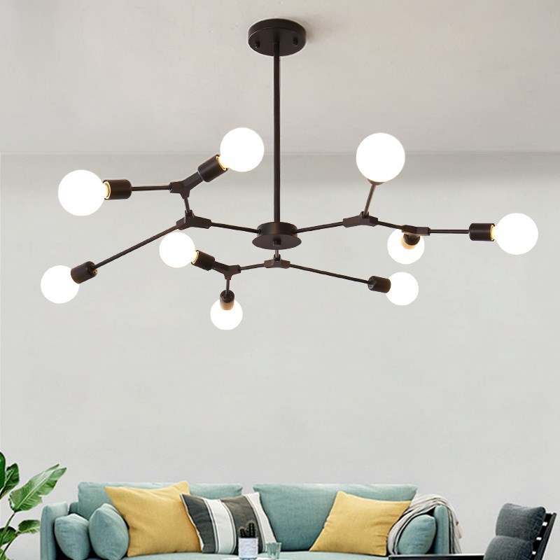 Nordic  Bean Molecular Hangding Light Modern LED Ceiling Cha