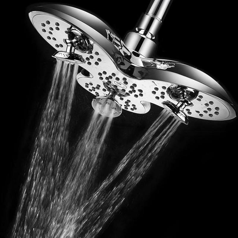 RecabLeght 9.5 Inch Showerhead Waterfall Adjustable Shower H