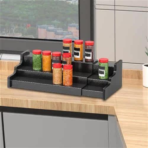 Spice Jars Rack Seasoning Bottle Storage Holder Ladder 3