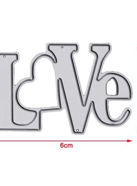 Carbon Steel LOVE Scrapbooking Die Cutting Stencils DIY Albu