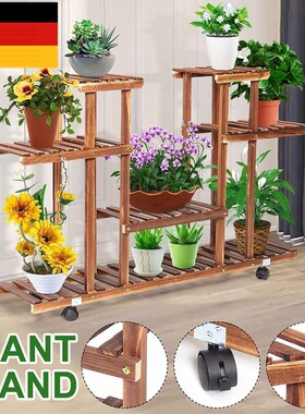 5 Tiers 115cm Wooden Estante Plant Estanteria Rack Display S