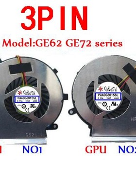 PAAD06015SL Fan For MSI GE62 GE72 PE60 PE70 GL62 N303 N302 G