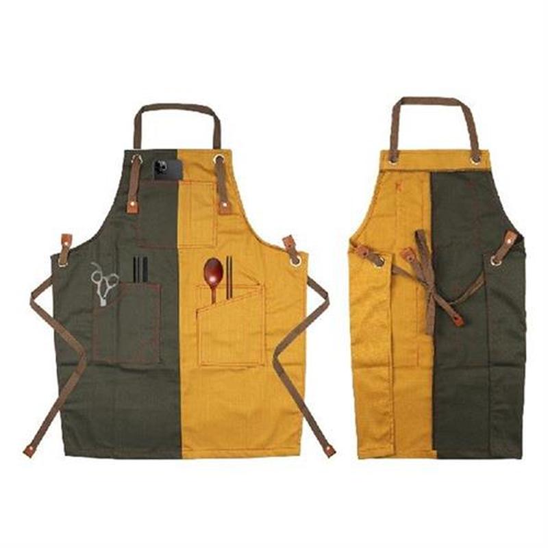 For Men Woman Apron Bib Adjustable Cooking Kitchen Aprons