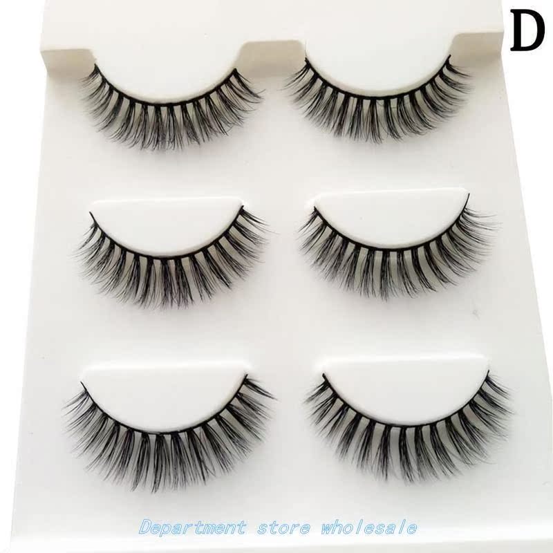 3 Pair 3D FaLsE EyEyLashEs EyELash ExtEnsion Mink LashEs Ext