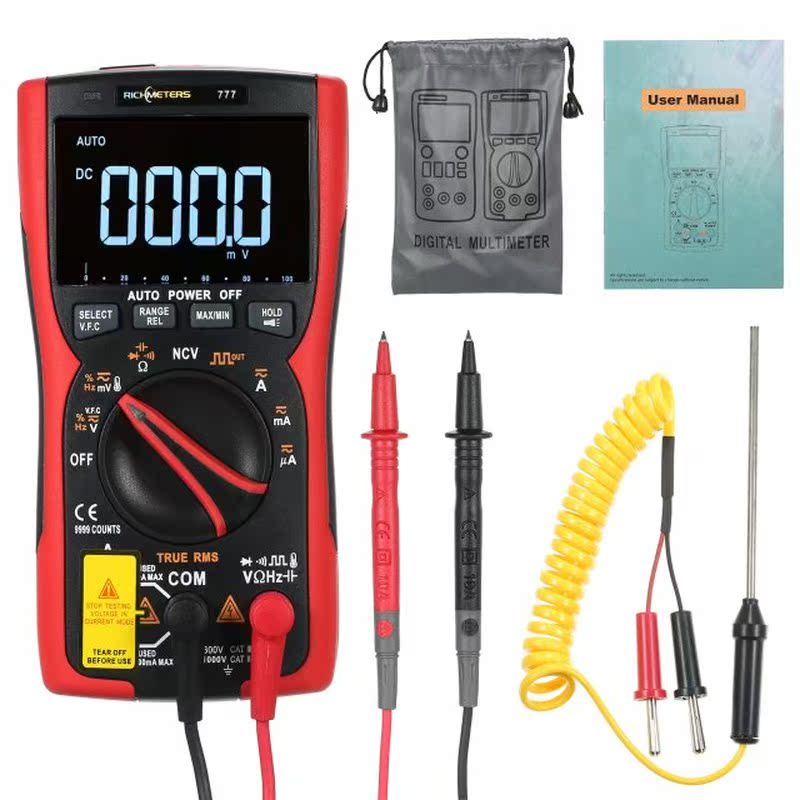Digital Multimeter 9999 Professional True RMS Analog Tester
