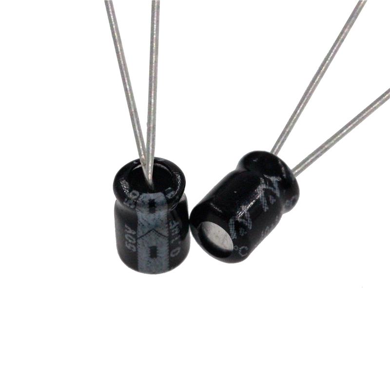50pcs 0.1uF 50V 0.1MFD 50Volt 4*7mm 100nF Aluminum Electroly