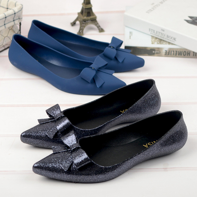 2021 ladies pointed sandals plastic jelly women shoes flat n