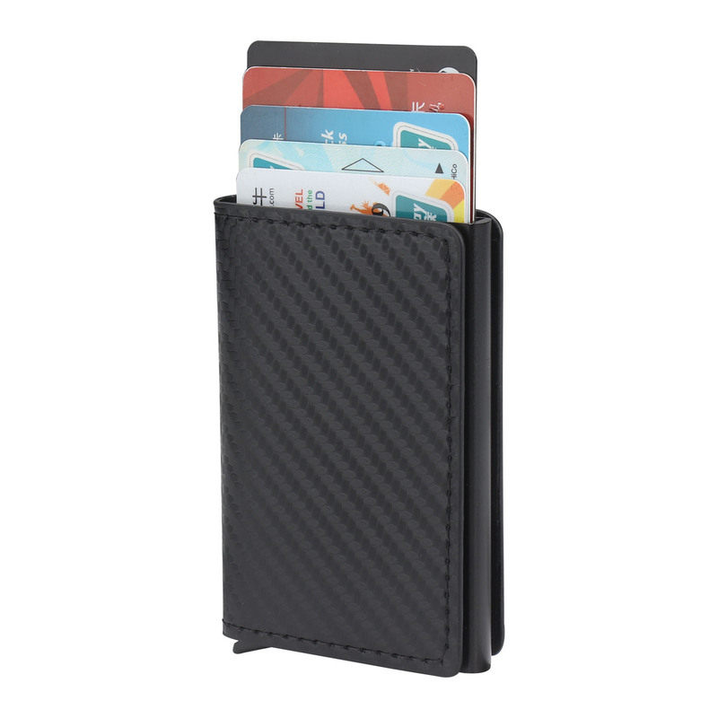 GEBWOLF Credit Card Holder Wallet Men Women RFID Aluminium B