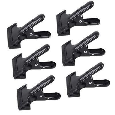 6-Pack Set Backdrop Clamps 4.3 Inch With 2.2 Inch Max Openin