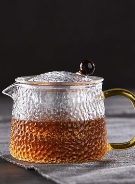 300ml/500ml Kettle Boiling Transparent Glass Filter Handle T