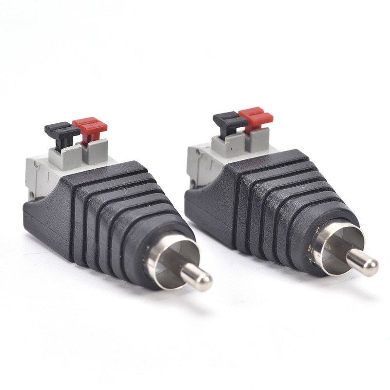 2pcs   Speaker Wire Cable To Audio Male Cable Professional