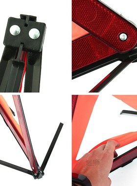 Car Emergency Breakdown Warning Triangle Car Stop Sign Tripo