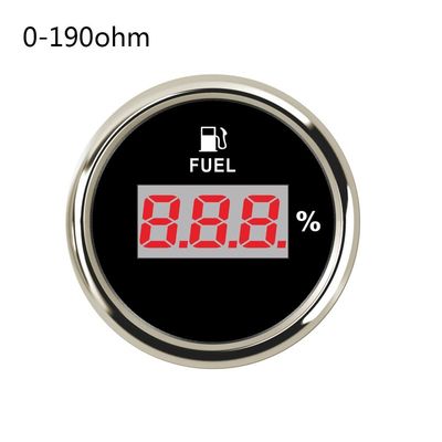 52mm Fuel Level Gauge 0-190Ohm 240-33Ohm Auto Digital Fuel L