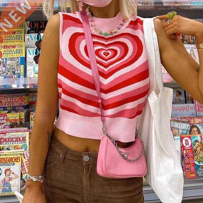 Europea and America fashion sexysleeveless short knitte vest