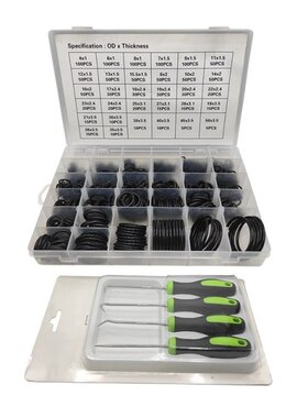 32Size 1225Pcs Metric O Rings Assortment Kit   4Pcs O-Ring R